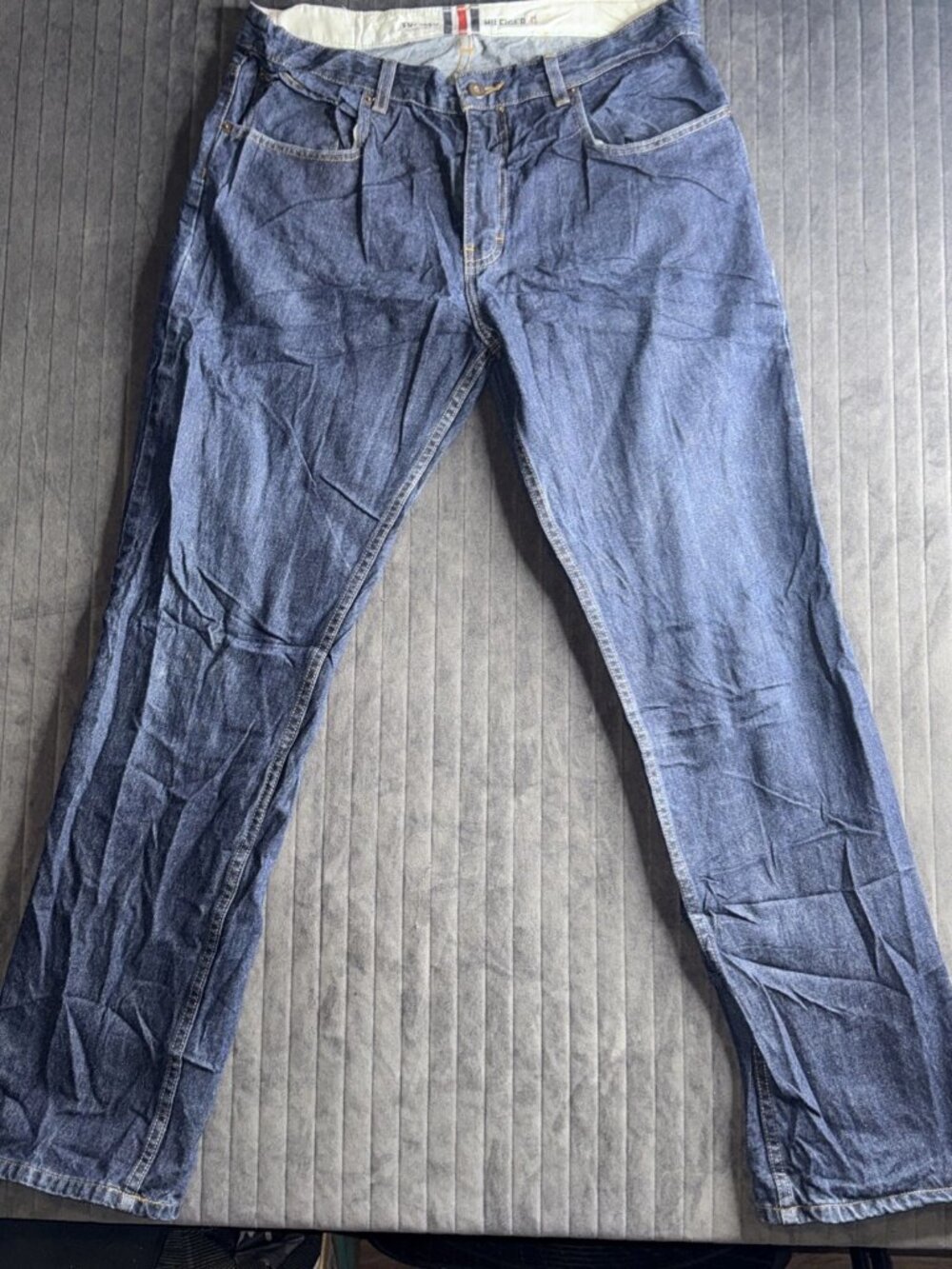 Tommy Hilfiger Men Freedom Jeans 36x34 Denim Straight Leg 90s Y2K Relaxed Fit